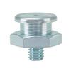 Button head grease nipples M1, head diameter 16 mm,acc to DIN 3404, stainless steel, hexagon version, roundhead